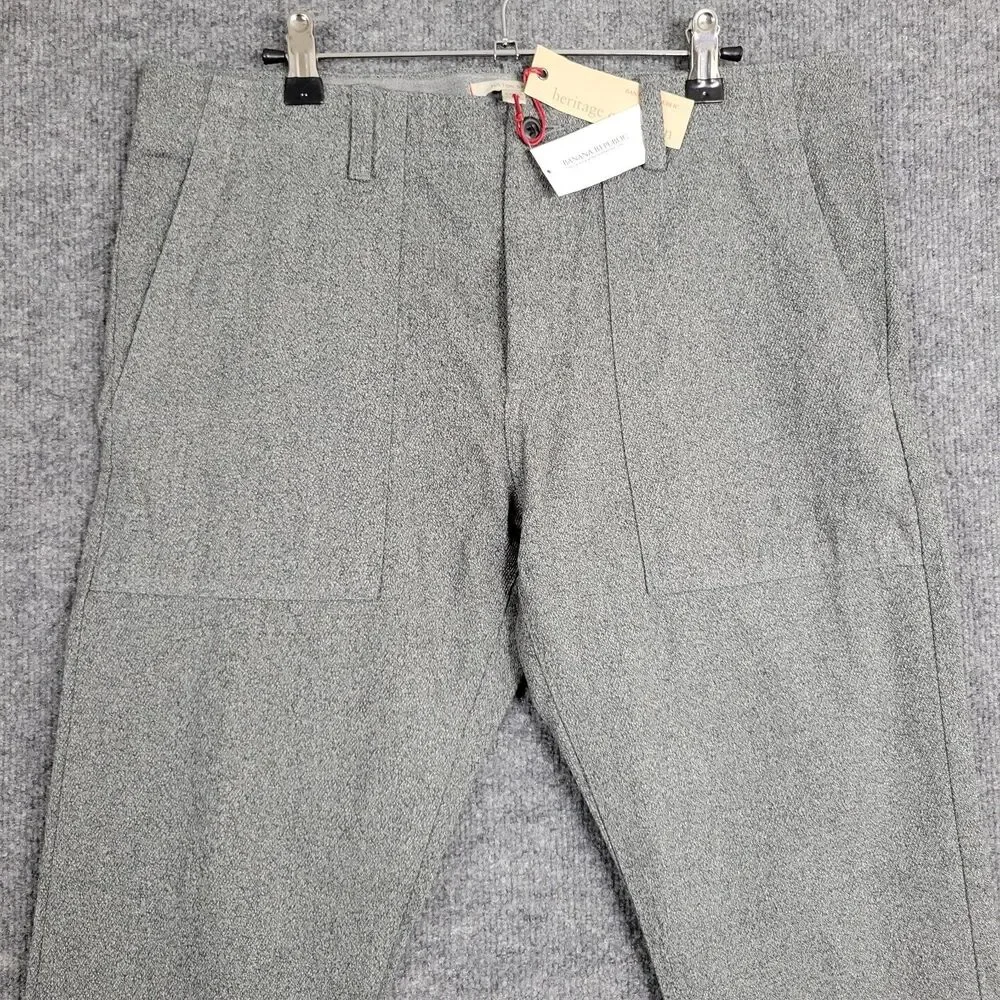NWT BANANA REPUBLIC Gray Fulton Skinny Heritage Collection Twill Pant SIZE 32x30